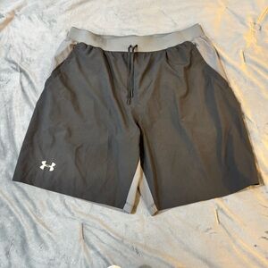 Under Armour Black and Gray Athletic Shorts Lightweight Comfort

#1056